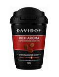 DAVIDOF Rich Aroma Chewing Coffee Candy – 50g | Coffee Powder Added 15% | Intense Coffee Flavour Candy