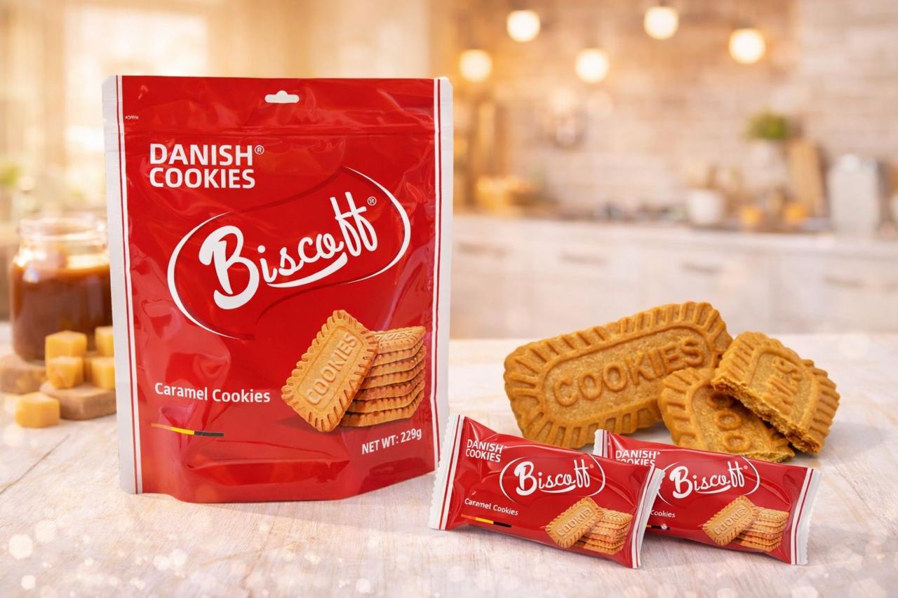 Biscoff Danish Caramel Cookies – Crispy & Buttery Delight